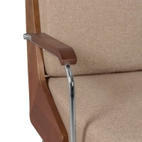 Sofá Industrial Daneu tapizado en algodón-Sofas de Madera-Mueble Design