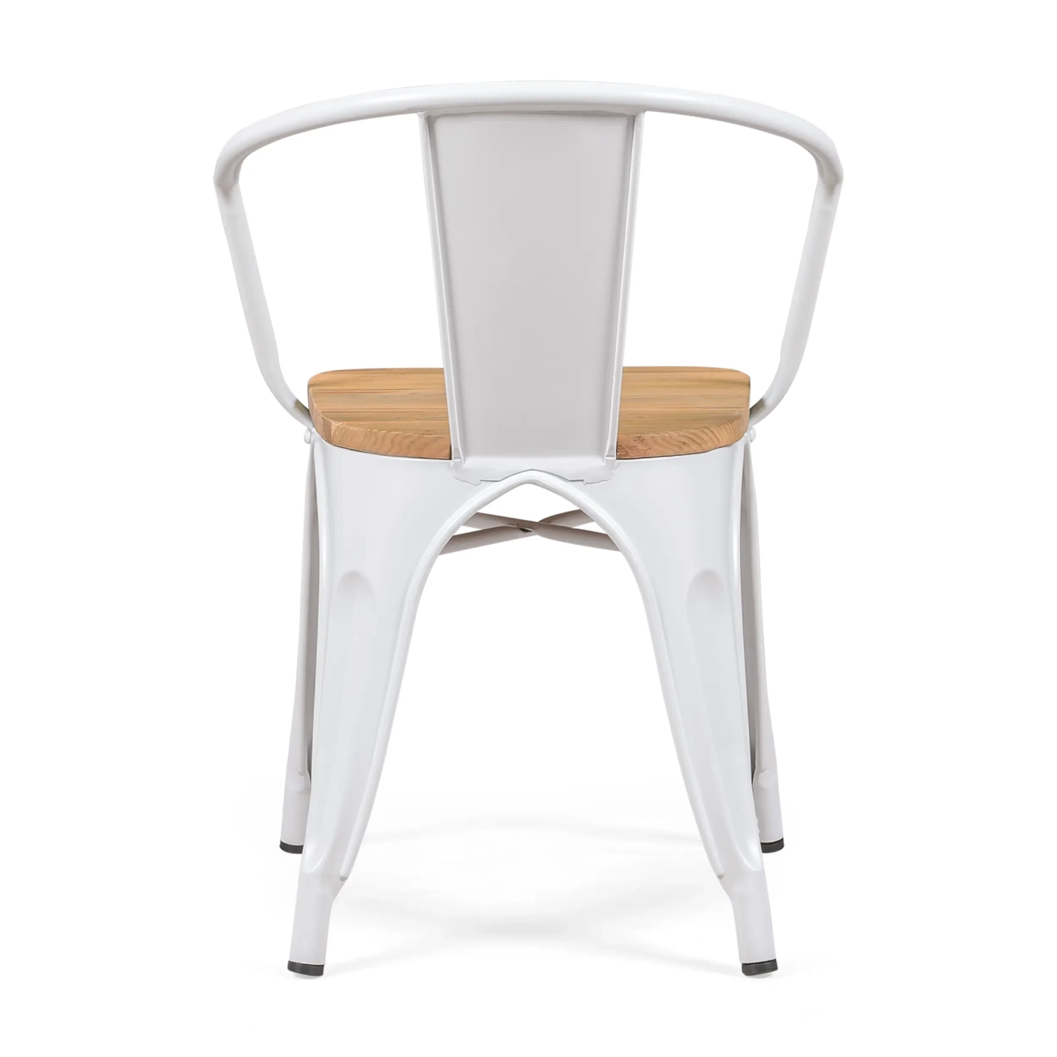 Bistro Arms Wood Chair | Teollinen tuoli käsinojilla ja puisella istuimella