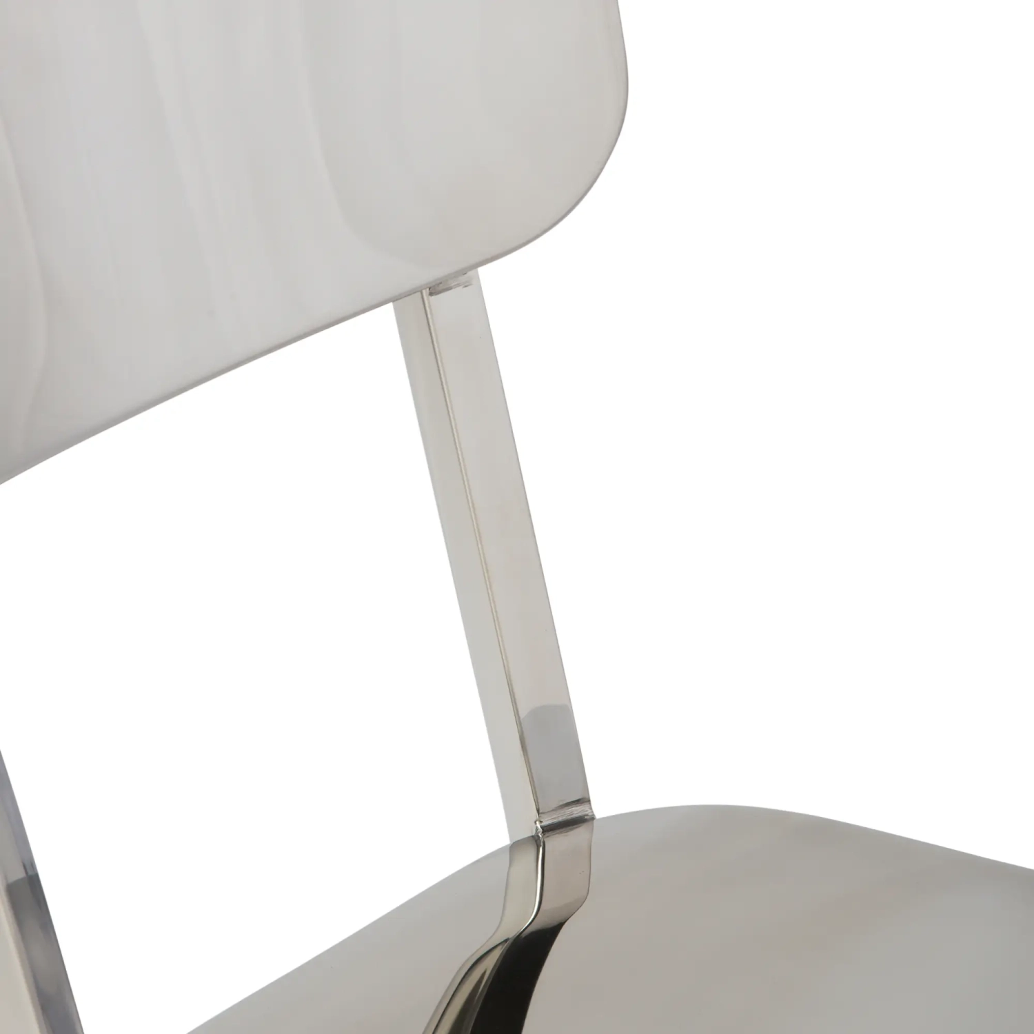 Silla Delawere de acero inoxidable | Diseño industrial elegante