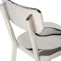 Delawere chair in stainless steel : Elegant industrial design