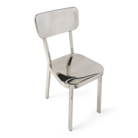 Silla Delawere de acero inoxidable | Diseño industrial elegante