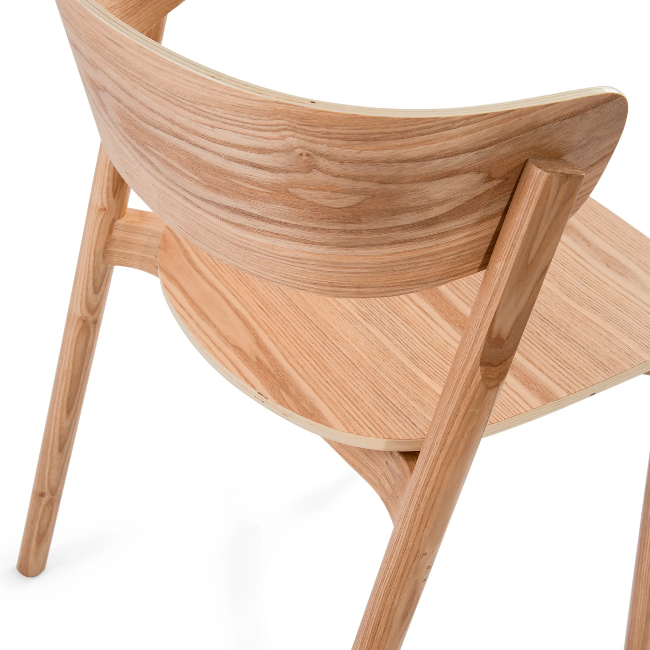 Silla de comedor de fresno natural Notorius | Diseño nórdico elegante
