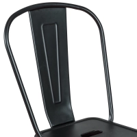 Bistro Taburete industrial Style con respaldo - Taburetes industriales