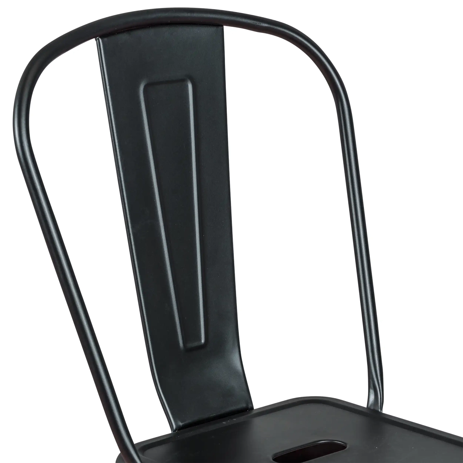 Bistro Tabouret industriel de style avec dossier - Tabourets industriels