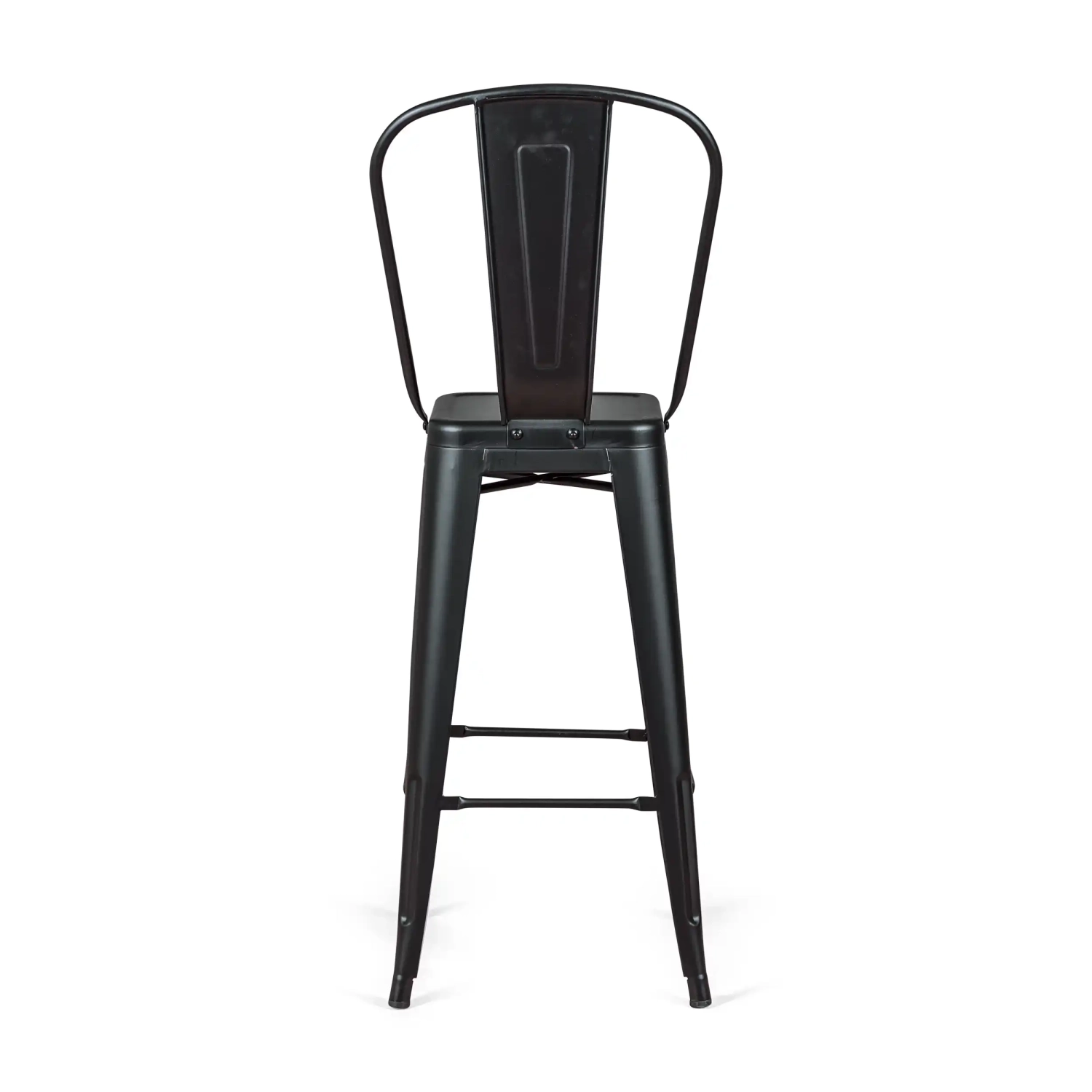 Bistro Style industrial stool with backrest - Industrial stools