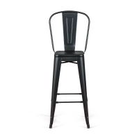 Bistro Style industrial jakkara selkänojalla - Teolliset jakkarat
