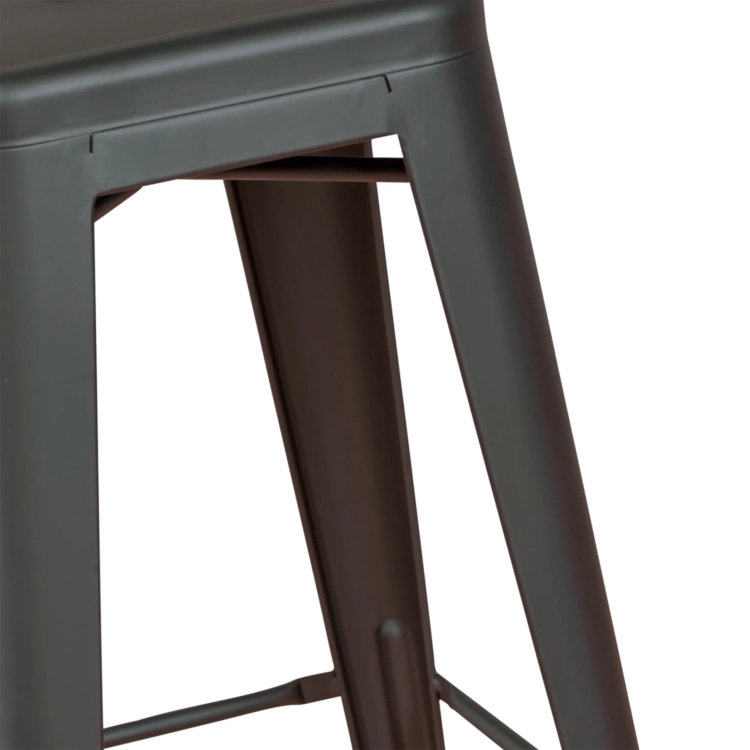 Bistro industriell pall Matt 76CM vit - Industriella pallar och stolar
