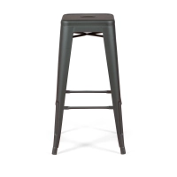 Bistro taboret industrialny Matt 76CM biały - Taborety i krzesła industrialne