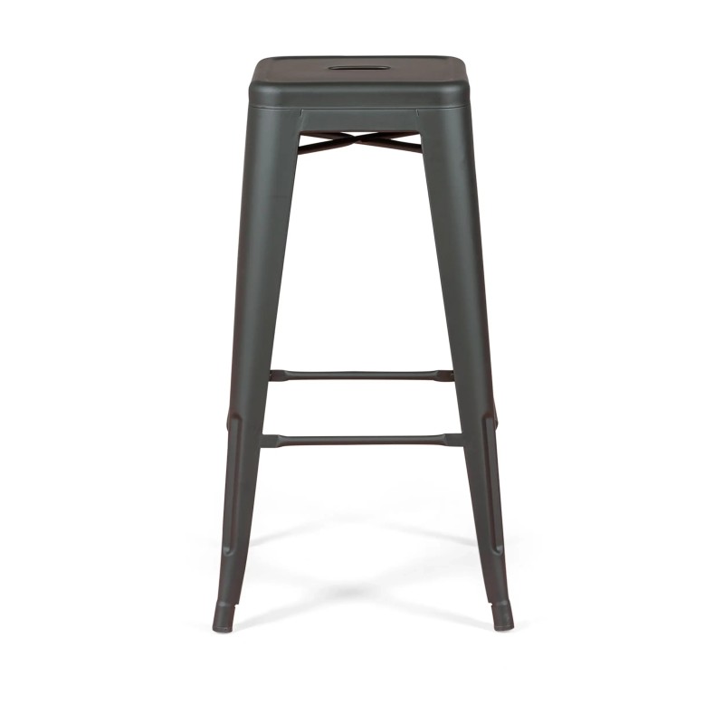 Bistro industriehocker Matt 76CM weiß - Industriehocker und Stühle