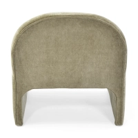 Cadeirão de design estofado Basel, estilo minimalista e confortável