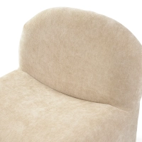 Gestoffeerde design fauteuil Basel, minimalistische en comfortabele stijl
