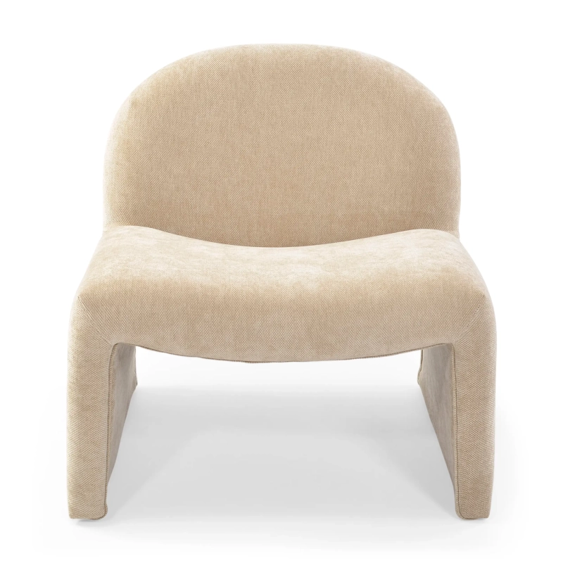 Poltrona imbottita di design Basel, stile minimalista e confortevole