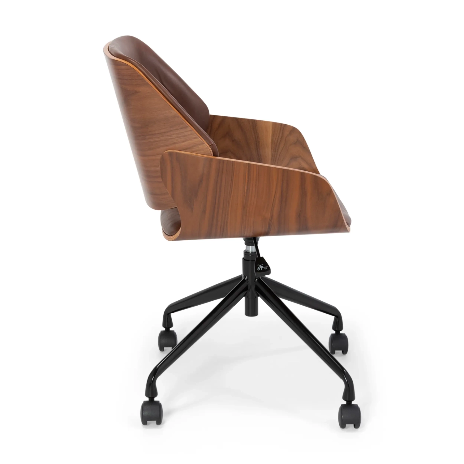 Fauteuil de bureau Cleveland Retro en simili cuir | Design vintage réglable