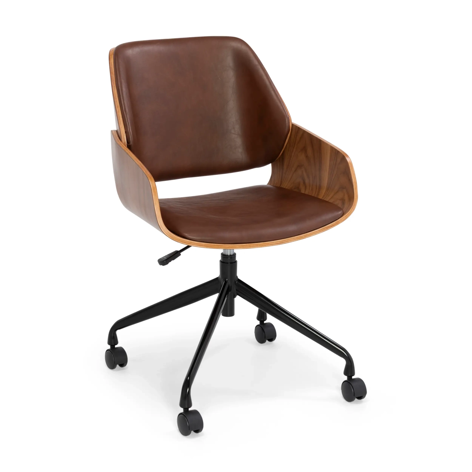 Cleveland Retro -toimistotuoli tekonahkaa | Säädettävä vintage-tyylinen malli