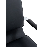 Studio-Bürostuhl mit hoher Rückenlehne | Ergonomischer Schreibtischstuhl aus Kunstleder