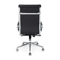 Krzesło biurowe Studio z wysokim oparciem | Ergonomiczne krzesło biurowe z imitacji skóry