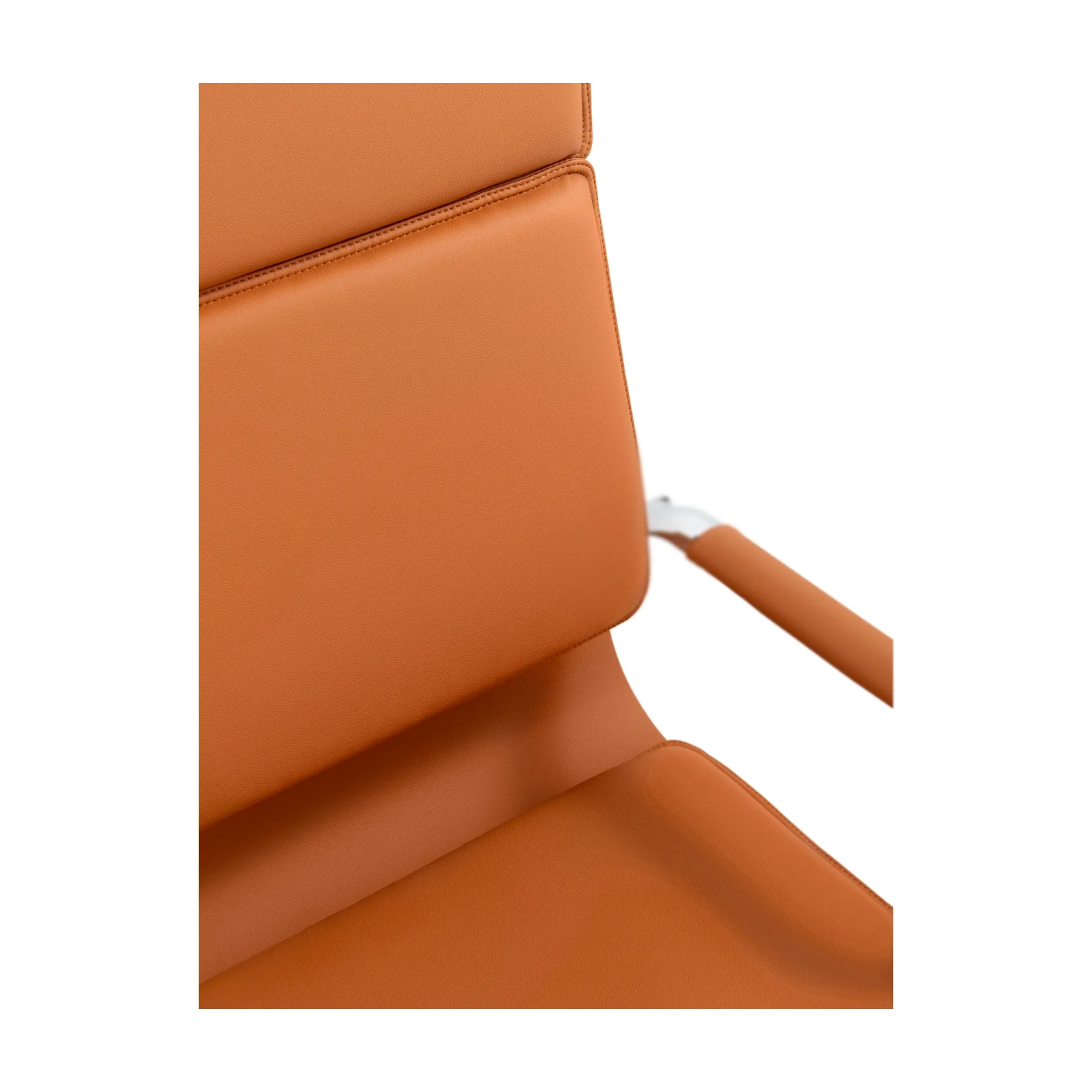 Cadeira de escritório Studio com encosto alto | Cadeira de escritório ergonómica em couro sintético