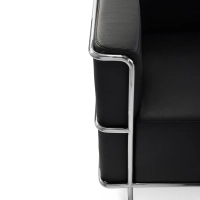 Torino 3-Sitzer-Sofa aus italienischem Leder | Gestell aus Edelstahl