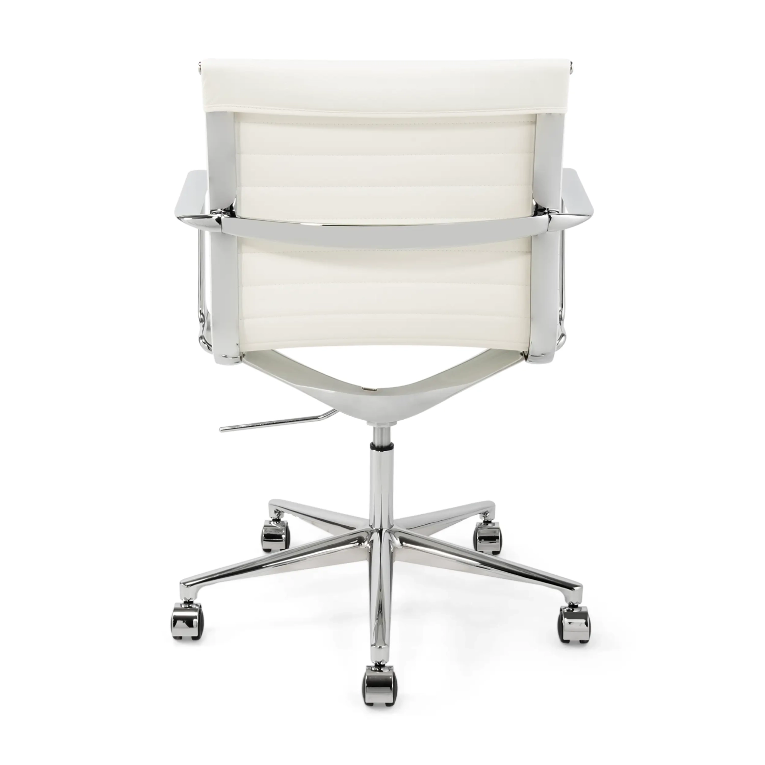 Silla de oficina de cuero con respaldo bajo Task Executive | Silla de oficina de gama alta
