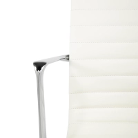 Silla de oficina de cuero con respaldo bajo Task Executive | Silla de oficina de gama alta