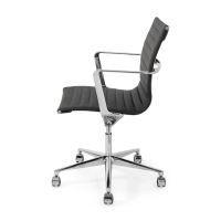 Fauteuil de bureau en cuir à dossier bas « Task Executive » | Fauteuil de bureau haut de gamme