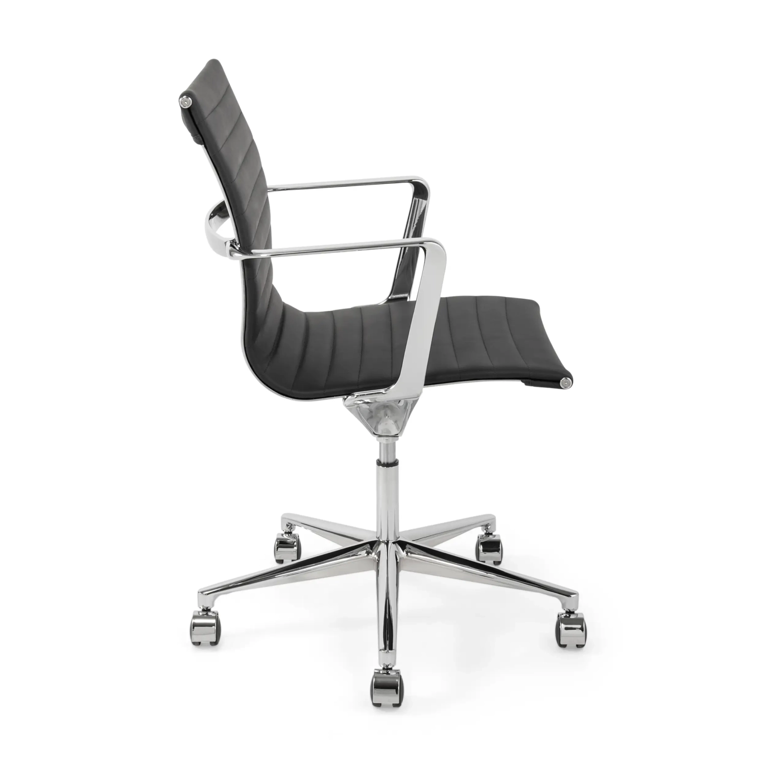 Task -Executive-Bürostuhl aus Leder mit niedriger Rückenlehne | Hochwertiger Bürostuhl