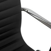 Task -Executive-Bürostuhl aus Leder mit niedriger Rückenlehne | Hochwertiger Bürostuhl