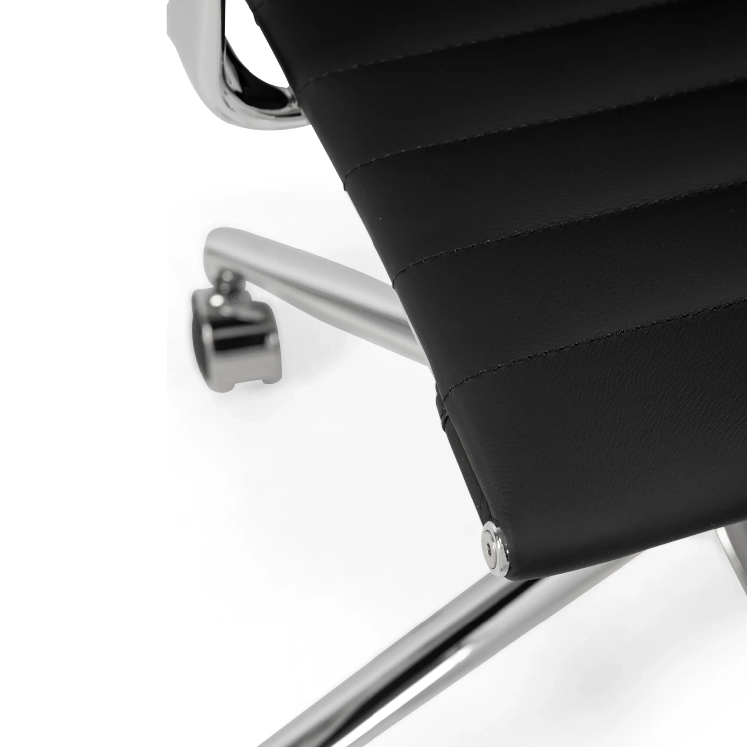 Silla de oficina de cuero con respaldo bajo Task Executive | Silla de oficina de gama alta