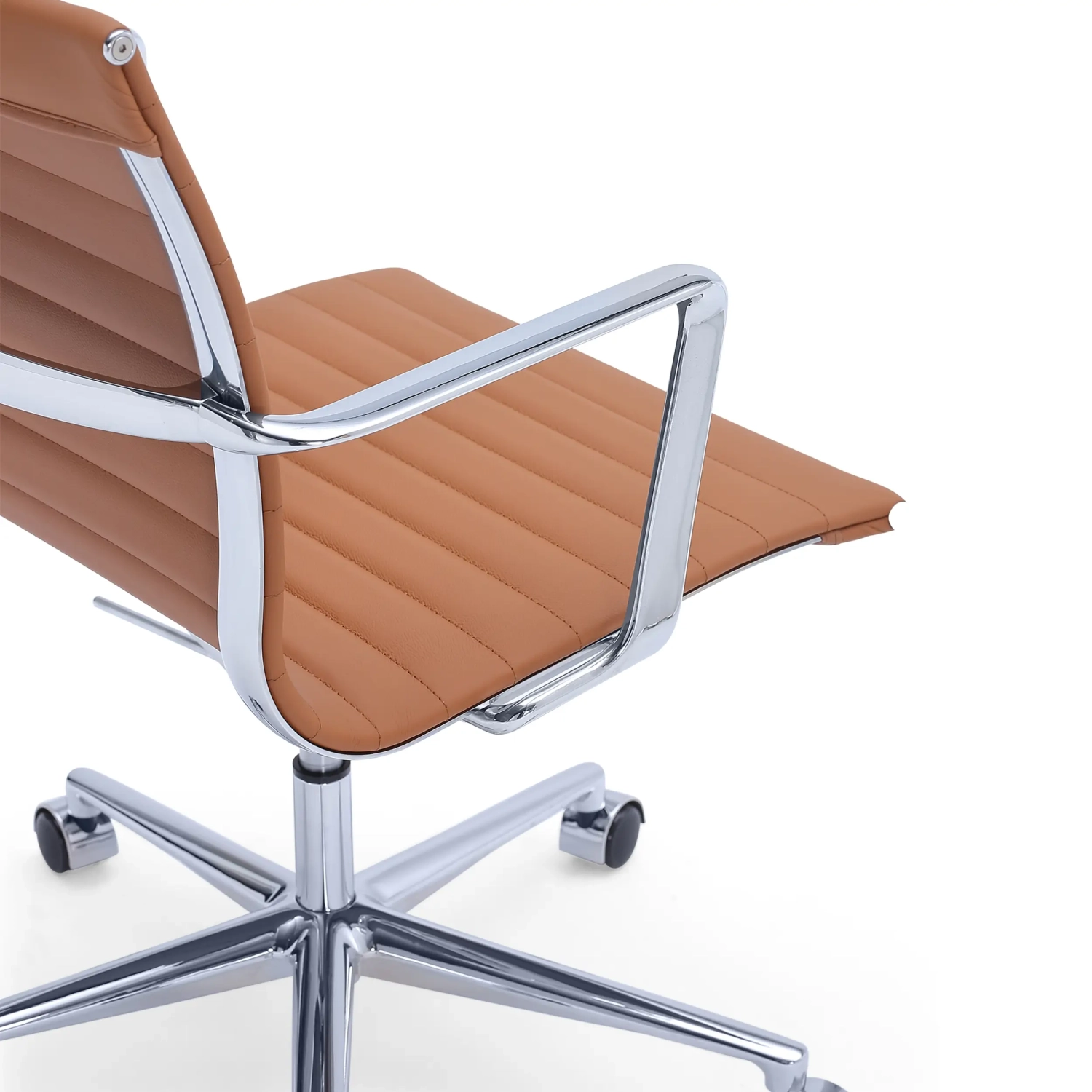 Task -Executive-Bürostuhl aus Leder mit niedriger Rückenlehne | Hochwertiger Bürostuhl