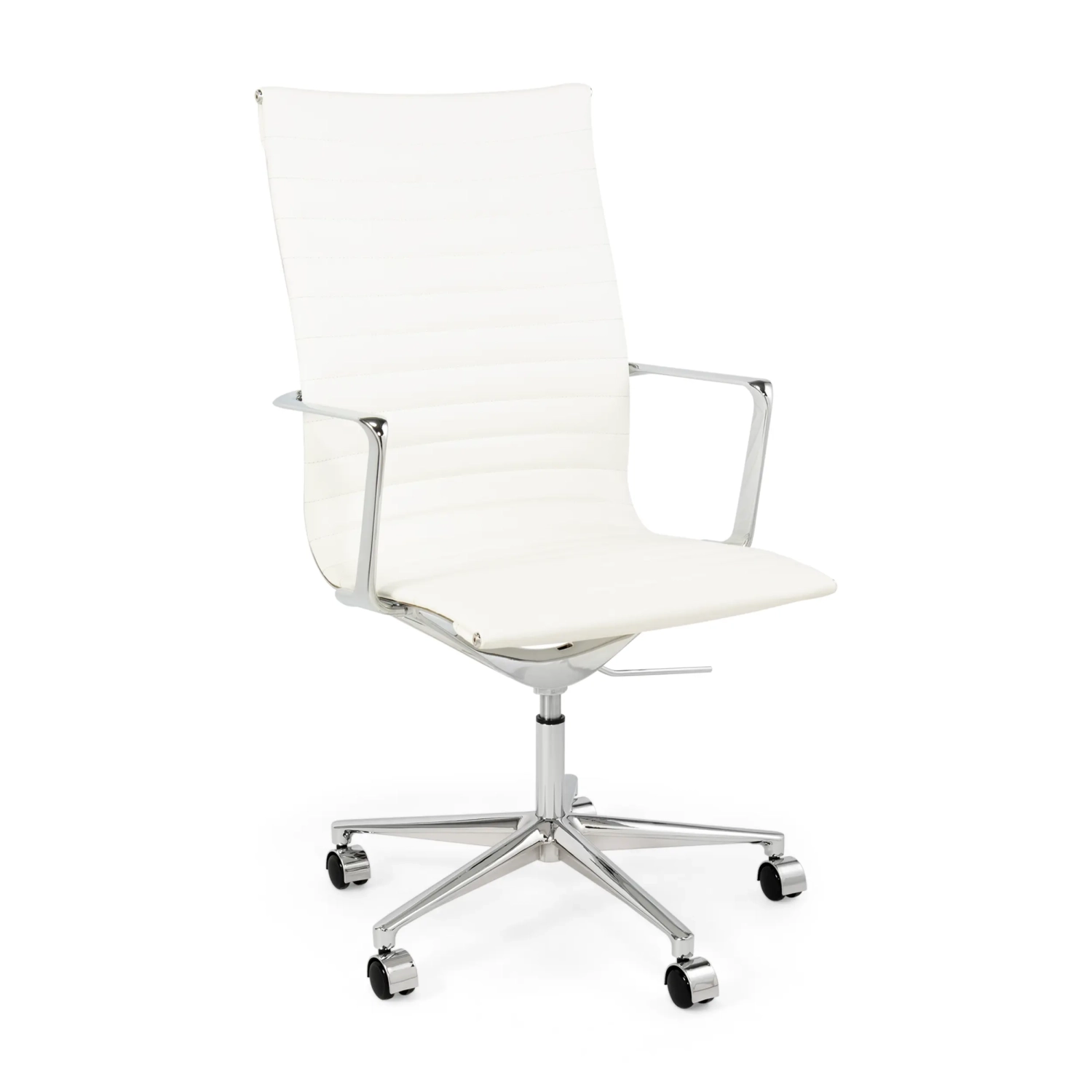 Kancelářská židle Task Executive s vysokým opěradlem a koženým čalouněním | Prémiová ergonomická kancelářská židle