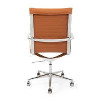 Silla de oficina Task Executive de cuero con respaldo alto | Silla de oficina