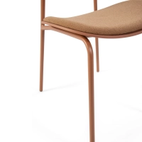 Ergonomischer, stapelbarer Esszimmerstuhl Carlotta | Moderner Polsterstuhl