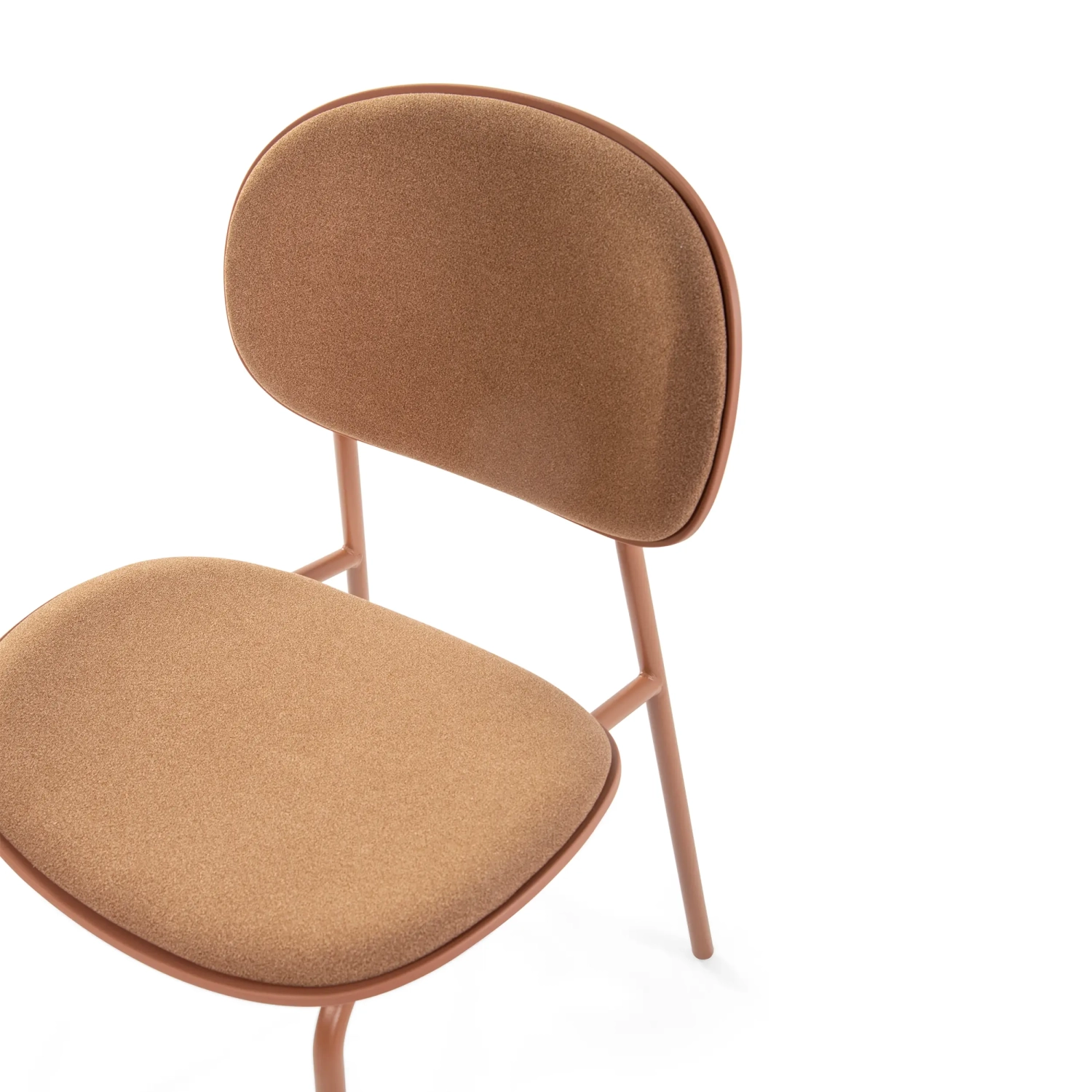 Ergonomischer, stapelbarer Esszimmerstuhl Carlotta | Moderner Polsterstuhl