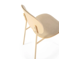 Ergonomischer, stapelbarer Esszimmerstuhl Carlotta | Moderner Polsterstuhl