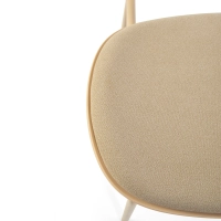 Silla de comedor ergonómica apilable Carlotta | Silla tapizada moderna