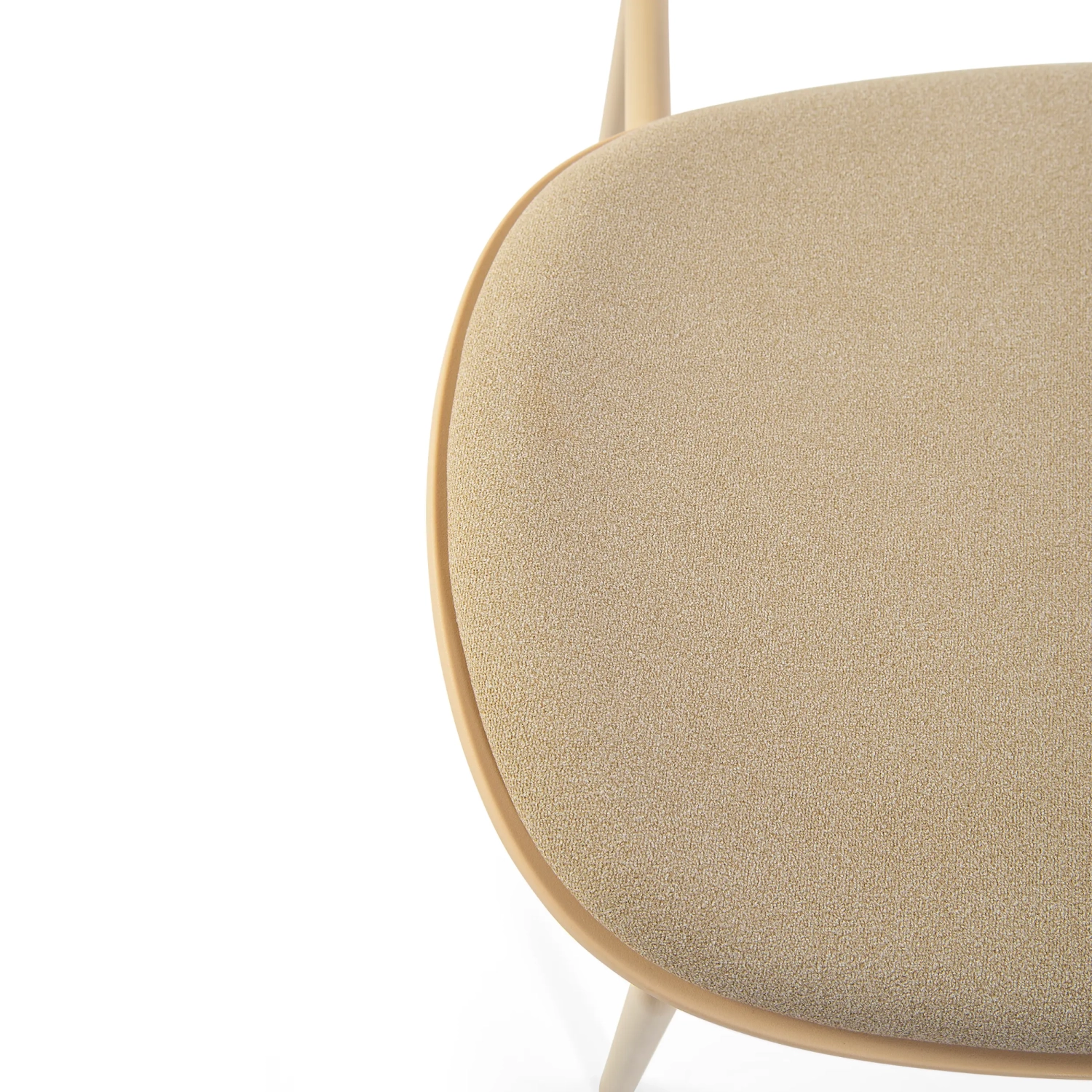 Cadeira de jantar ergonómica empilhável Carlotta | Cadeira estofada moderna