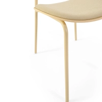 Ergonomiczne, sztaplowane krzesło do jadalni Carlotta | Nowoczesne krzesło tapicerowane