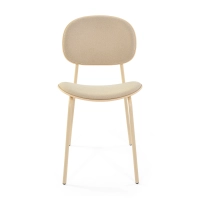 Chaise de salle à manger ergonomique et empilable Carlotta | Chaise rembourrée moderne