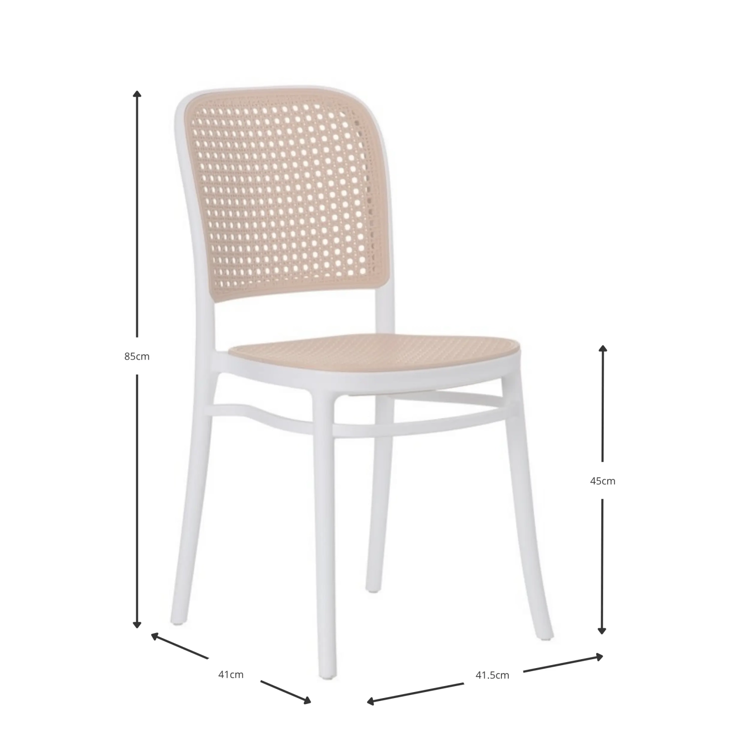 Packen Sie 4 Moulin-Stühle aus synthetischem Rattan - Mueble Design