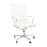 Task Cadeira de escritório de luxo | Cadeira executiva em couro italiano
