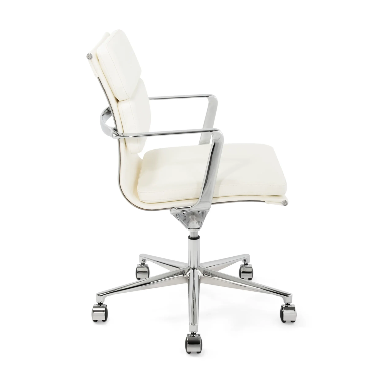 Task Fauteuil de bureau haut de gamme | Fauteuil de bureau en cuir italien avec roulettes