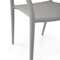 Designerskie krzesło ogrodowe Master do ustawiania w stosy | Fotel z polipropylenu