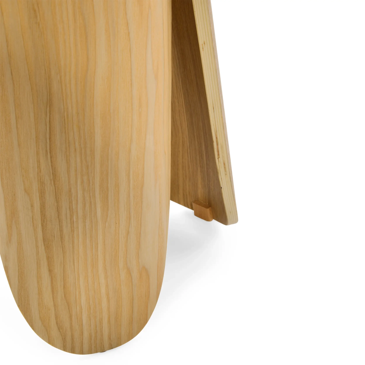 Pluto Scandinavian Ash Wood Side Table (50 cm)
