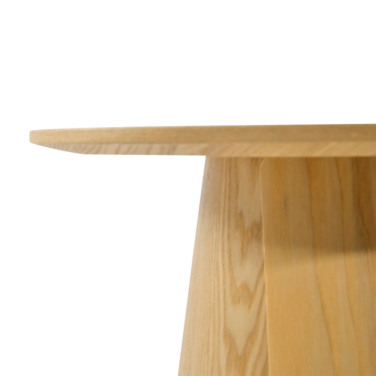 Mesa lateral Pluto em madeira de freixo escandinavo, 50 cm | Mesa redonda de madeira