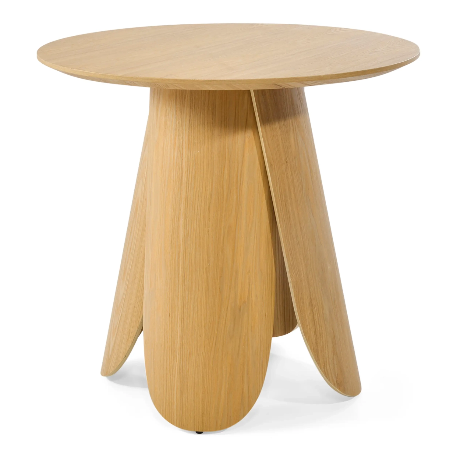 Mesa de jantar redonda de estilo escandinavo em madeira de freixo