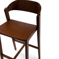 Soho Scandinavian Counter Stool 76 cm | Oak or Walnut Wood