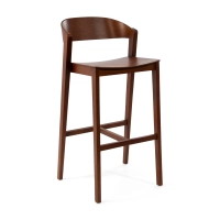 Soho Skandinavischer Barhocker 76 cm | Eiche oder Nussbaum