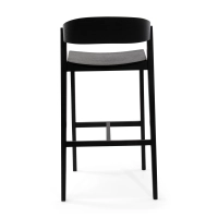 Soho Banco de balcão escandinavo 76 cm | Madeira de carvalho ou nogueira