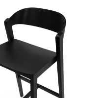 Soho Skandinavischer Barhocker 76 cm | Eiche oder Nussbaum