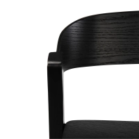 Soho Banco de balcão escandinavo 76 cm | Madeira de carvalho ou nogueira